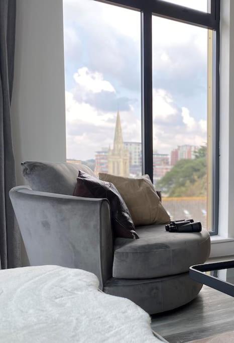 The Pad By The Beach Penthouse Apartment With Sunset And City Views 본머스 외부 사진